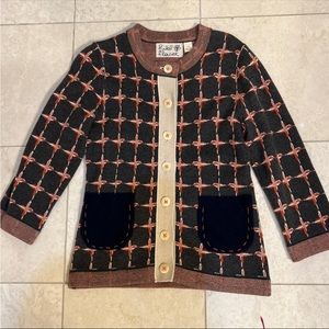 Field Flower cardigan sweater women XS